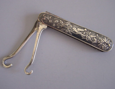 Victorian Button Hook Antique Silver Shoe Spat Corset Hook – Power Of One  Designs