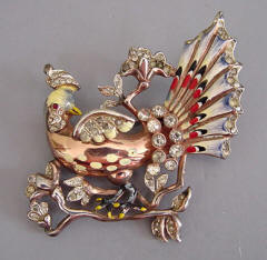 1980s Christian Dior Enameled Butterfly Money Clip Brooch For Sale